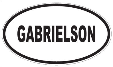 GABRIELSON - Oval Sticker