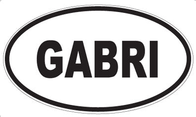 GABRI - Oval Magnet
