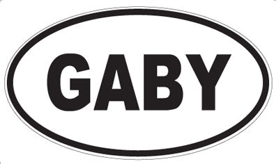 GABY - Oval Sticker