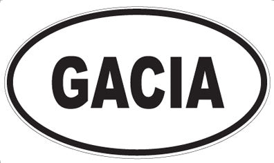 GACIA - Oval Magnet