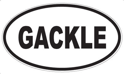 GACKLE - Oval Magnet