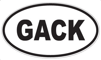 GACK - Oval Magnet