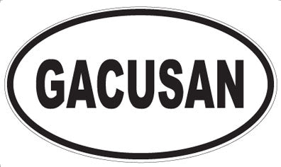 GACUSAN - Oval Sticker