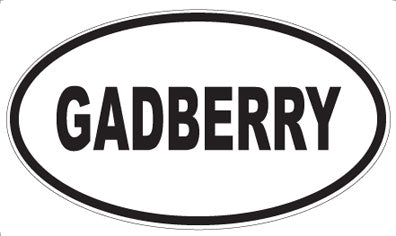 GADBERRY - Oval Magnet
