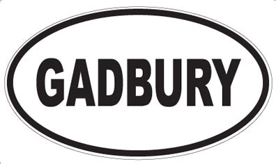 GADBURY - Oval Magnet
