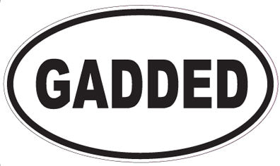 GADDED - Oval Sticker
