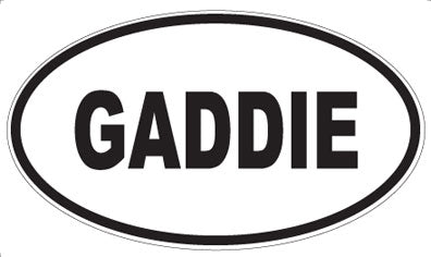 GADDIE - Oval Sticker