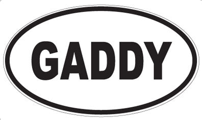 GADDY - Oval Sticker