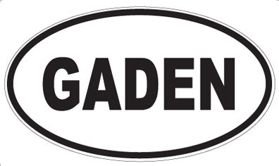 GADEN - Oval Sticker
