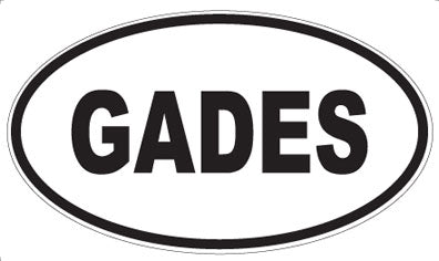 GADES - Oval Sticker