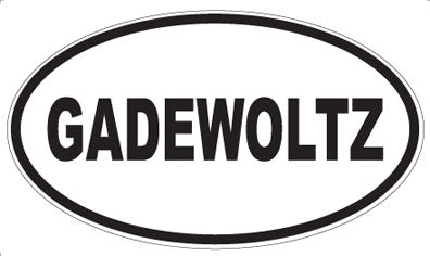 GADEWOLTZ - Oval Magnet