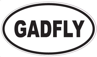 GADFLY - Oval Sticker