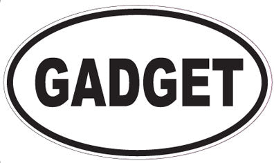 GADGET - Oval Sticker