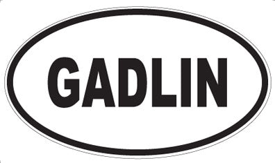 GADLIN - Oval Sticker