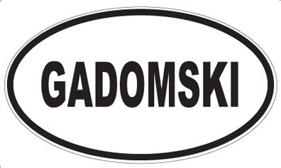 GADOMSKI - Oval Magnet