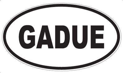 GADUE - Oval Magnet
