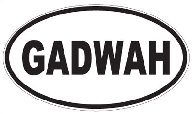 GADWAH - Oval Sticker