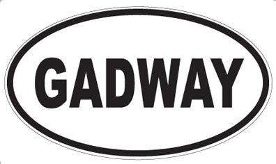 GADWAY - Oval Magnet