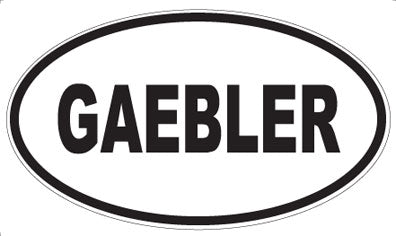 GAEBLER - Oval Magnet