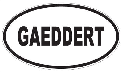 GAEDDERT - Oval Magnet