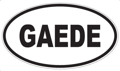 GAEDE - Oval Sticker