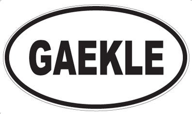 GAEKLE - Oval Sticker