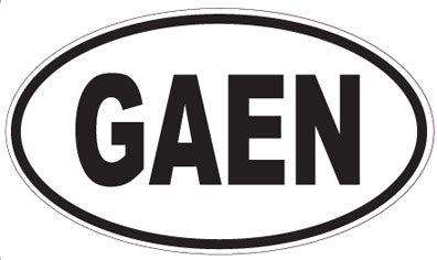 GAEN - Oval Sticker