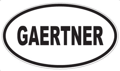 GAERTNER - Oval Sticker
