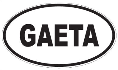 GAETA - Oval Sticker