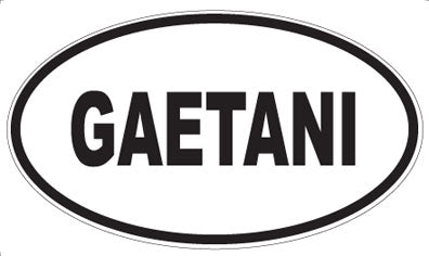 GAETANI - Oval Magnet