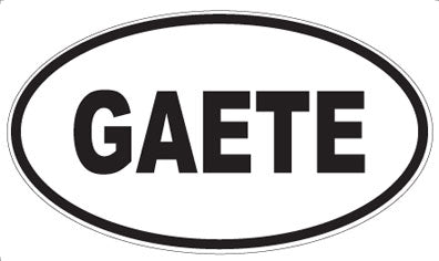 GAETE - Oval Sticker
