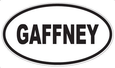 GAFFNEY - Oval Magnet