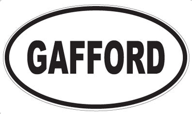 GAFFORD - Oval Magnet