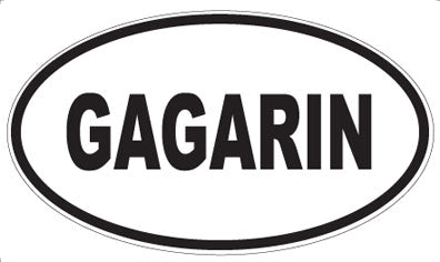 GAGARIN - Oval Sticker