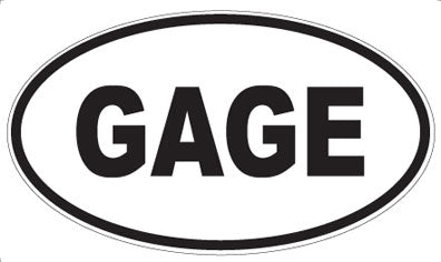 GAGE - Oval Magnet