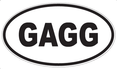 GAGG - Oval Sticker