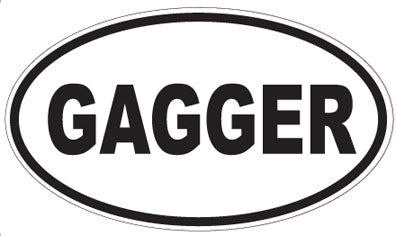 GAGGER - Oval Sticker