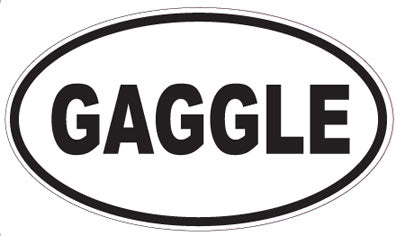 GAGGLE - Oval Sticker