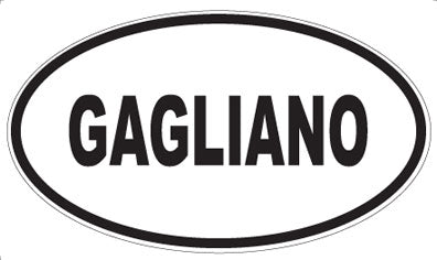 GAGLIANO - Oval Sticker
