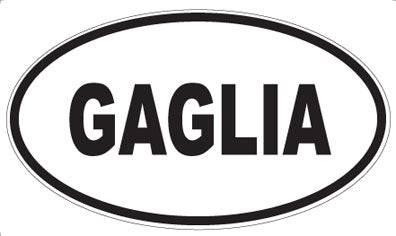 GAGLIA - Oval Magnet