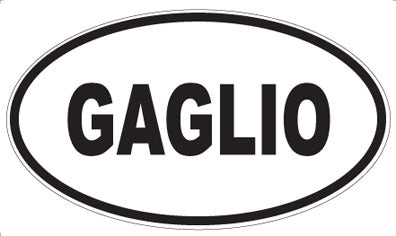GAGLIO - Oval Sticker