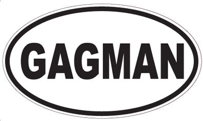 GAGMAN - Oval Sticker