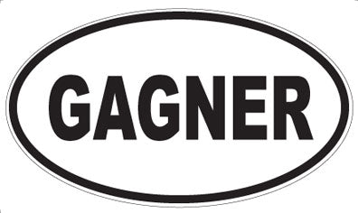 GAGNER - Oval Sticker