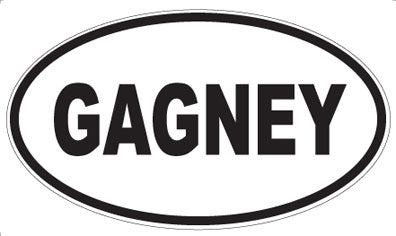 GAGNEY - Oval Magnet