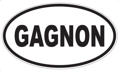 GAGNON - Oval Sticker