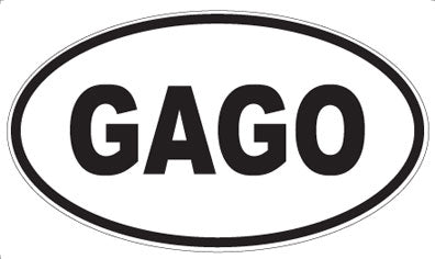 GAGO - Oval Sticker