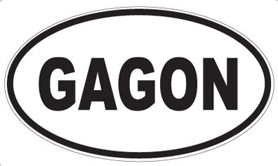 GAGON - Oval Sticker