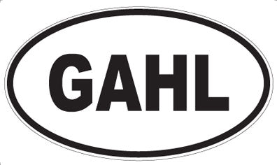 GAHL - Oval Magnet
