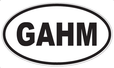 GAHM - Oval Magnet