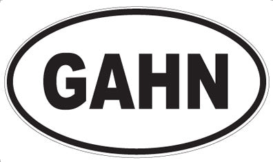 GAHN - Oval Sticker
